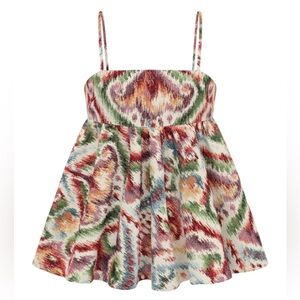 ❗️NEW Tags $495 Autumn Adeigbo Spaghetti Strap Empire Waist Babydoll Blouse 8